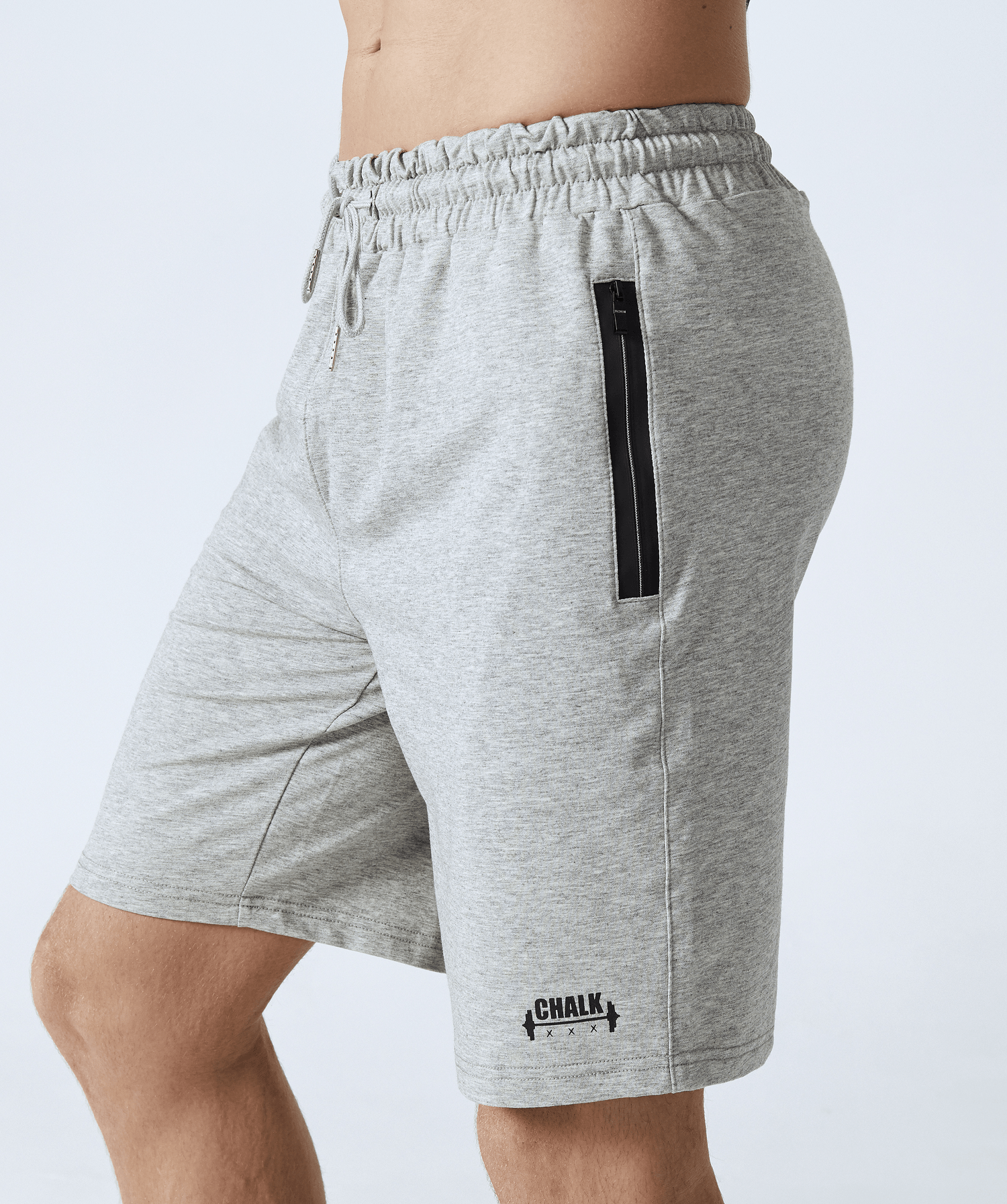 Grey French Terry Shorts – CHALK Concept